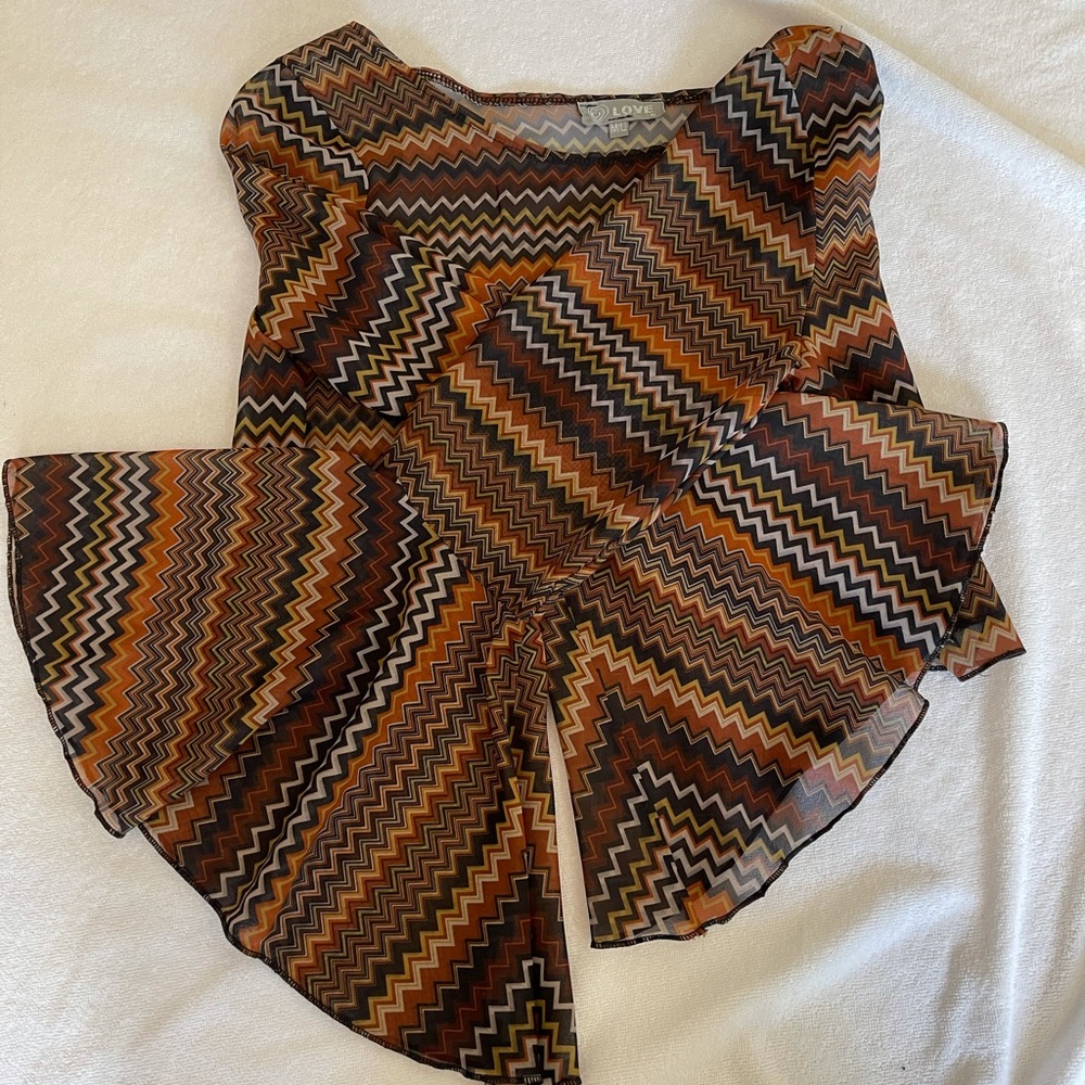 Missoni patterned crop top